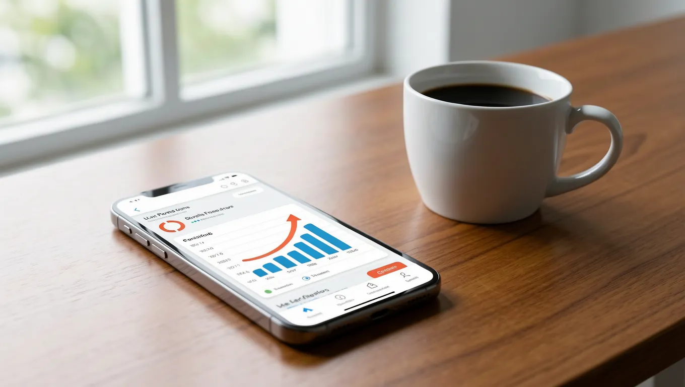 Using a quick personal loans online application on a smartphone for fast financing.